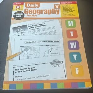 Daily geography, practice learning book common core grade 3